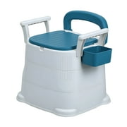 Fogcroll Bedside Commode Portable Toilet for Adult Mobile Portable Toilet Upgraded Safety Commode Toilet,Toilet Chair Seat Adult Potty Chair with Detachable Armrest 330lbs Heavy Duty Bedside Commodes